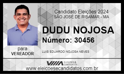 Candidato DUDU NOJOSA 2024 - SÃO JOSÉ DE RIBAMAR - Eleições