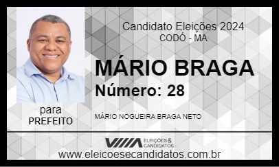 Candidato MÁRIO BRAGA 2024 - CODÓ - Eleições