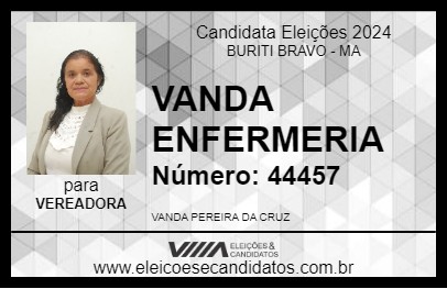 Candidato VANDA ENFERMERIA 2024 - BURITI BRAVO - Eleições