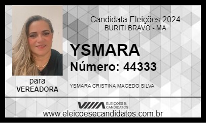 Candidato YSMARA 2024 - BURITI BRAVO - Eleições