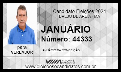 Candidato JANUÁRIO 2024 - BREJO DE AREIA - Eleições