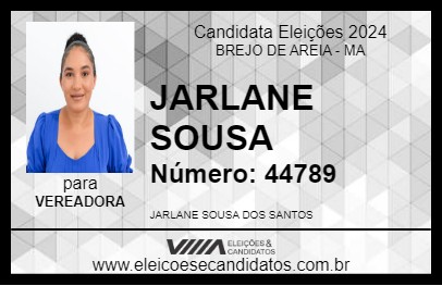 Candidato JARLANE SOUSA 2024 - BREJO DE AREIA - Eleições