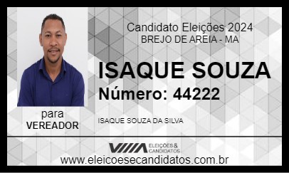 Candidato ISAQUE SOUZA 2024 - BREJO DE AREIA - Eleições