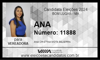 Candidato ANA 2024 - BOM LUGAR - Eleições