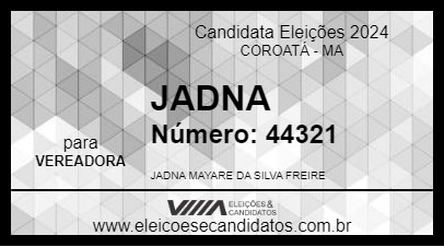 Candidato JADNA 2024 - COROATÁ - Eleições