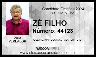 Candidato ZÉ FILHO 2024 - COROATÁ - Eleições