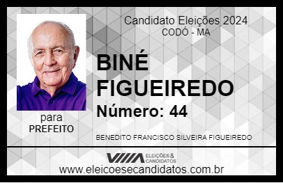 Candidato BINÉ FIGUEIREDO 2024 - CODÓ - Eleições