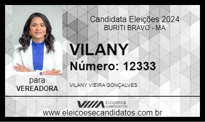 Candidato VILANY 2024 - BURITI BRAVO - Eleições