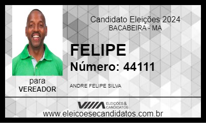 Candidato FELIPE 2024 - BACABEIRA - Eleições