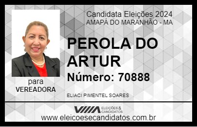 Candidato PEROLA DO ARTUR 2024 - AMAPÁ DO MARANHÃO - Eleições