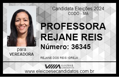 Candidato PROFESSORA REJANE REIS 2024 - CODÓ - Eleições