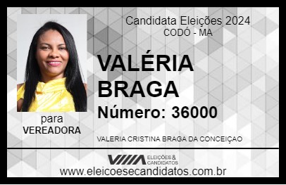 Candidato VALÉRIA BRAGA 2024 - CODÓ - Eleições