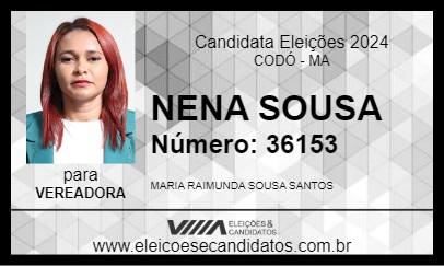 Candidato NENA SOUSA 2024 - CODÓ - Eleições