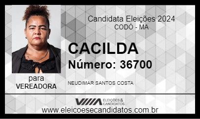 Candidato CACILDA 2024 - CODÓ - Eleições