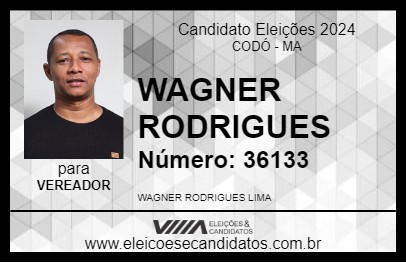 Candidato WAGNER RODRIGUES 2024 - CODÓ - Eleições