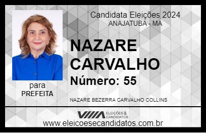 Candidato NAZARE CARVALHO 2024 - ANAJATUBA - Eleições