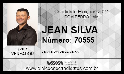 Candidato JEAN SILVA 2024 - DOM PEDRO - Eleições