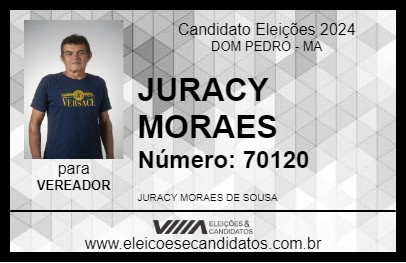 Candidato JURACY MORAES 2024 - DOM PEDRO - Eleições