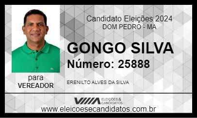 Candidato GONGO SILVA 2024 - DOM PEDRO - Eleições