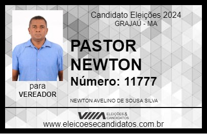 Candidato PASTOR NEWTON 2024 - GRAJAÚ - Eleições