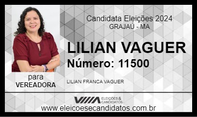 Candidato LILIAN VAGUER 2024 - GRAJAÚ - Eleições