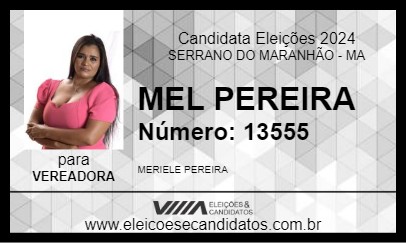 Candidato MEL PEREIRA 2024 - SERRANO DO MARANHÃO - Eleições