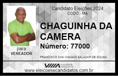 Candidato CHAGUINHA DA CAMERA 2024 - CODÓ - Eleições