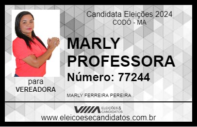 Candidato MARLY PROFESSORA 2024 - CODÓ - Eleições