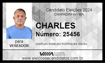 Candidato CHARLES 2024 - CHAPADINHA - Eleições