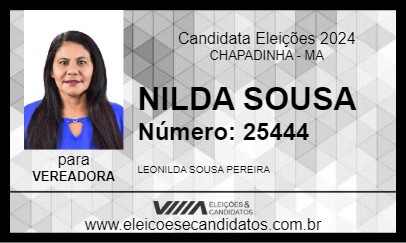 Candidato NILDA SOUSA 2024 - CHAPADINHA - Eleições