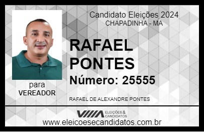 Candidato RAFAEL PONTES 2024 - CHAPADINHA - Eleições