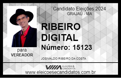 Candidato RIBEIRO DIGITAL 2024 - GRAJAÚ - Eleições