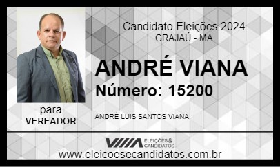 Candidato ANDRÉ VIANA 2024 - GRAJAÚ - Eleições