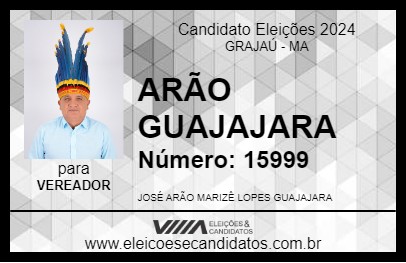 Candidato ARÃO GUAJAJARA 2024 - GRAJAÚ - Eleições