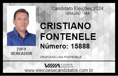 Candidato CRISTIANO FONTENELE 2024 - GRAJAÚ - Eleições