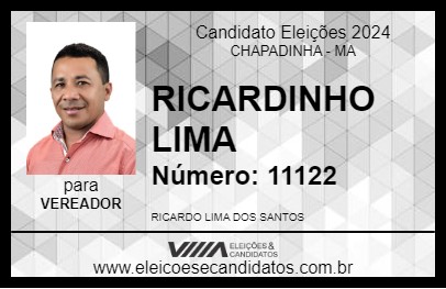 Candidato RICARDINHO LIMA 2024 - CHAPADINHA - Eleições