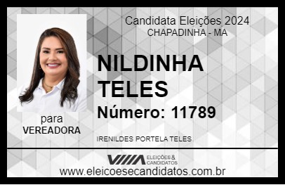 Candidato NILDINHA TELES 2024 - CHAPADINHA - Eleições