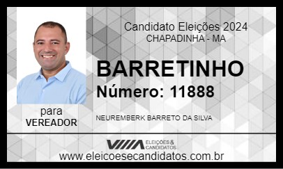 Candidato BARRETINHO 2024 - CHAPADINHA - Eleições