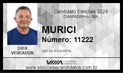 Candidato MURICI 2024 - CHAPADINHA - Eleições