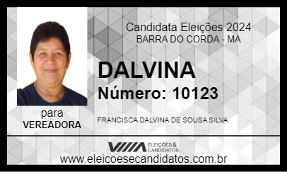 Candidato DALVINA 2024 - BARRA DO CORDA - Eleições