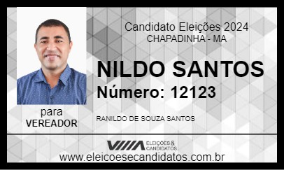 Candidato NILDO SANTOS 2024 - CHAPADINHA - Eleições