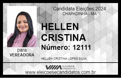 Candidato HELLEN CRISTINA 2024 - CHAPADINHA - Eleições