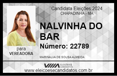 Candidato NALVINHA DO BAR 2024 - CHAPADINHA - Eleições