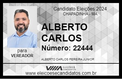 Candidato ALBERTO CARLOS 2024 - CHAPADINHA - Eleições