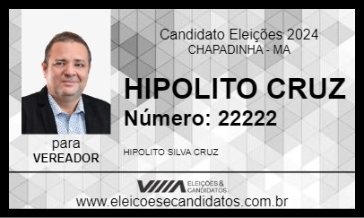 Candidato HIPOLITO CRUZ 2024 - CHAPADINHA - Eleições