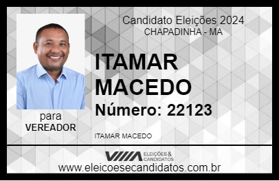 Candidato ITAMAR MACEDO 2024 - CHAPADINHA - Eleições