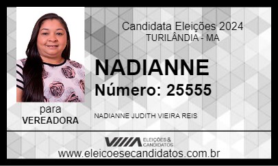 Candidato NADIANNE 2024 - TURILÂNDIA - Eleições