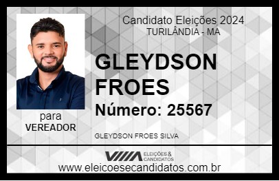 Candidato GLEYDSON FROES 2024 - TURILÂNDIA - Eleições