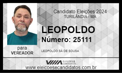 Candidato LEOPOLDO 2024 - TURILÂNDIA - Eleições