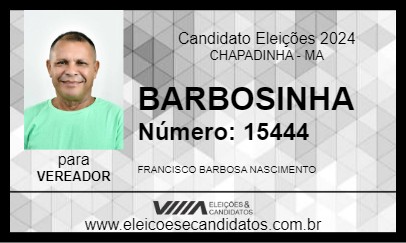 Candidato BARBOSINHA 2024 - CHAPADINHA - Eleições